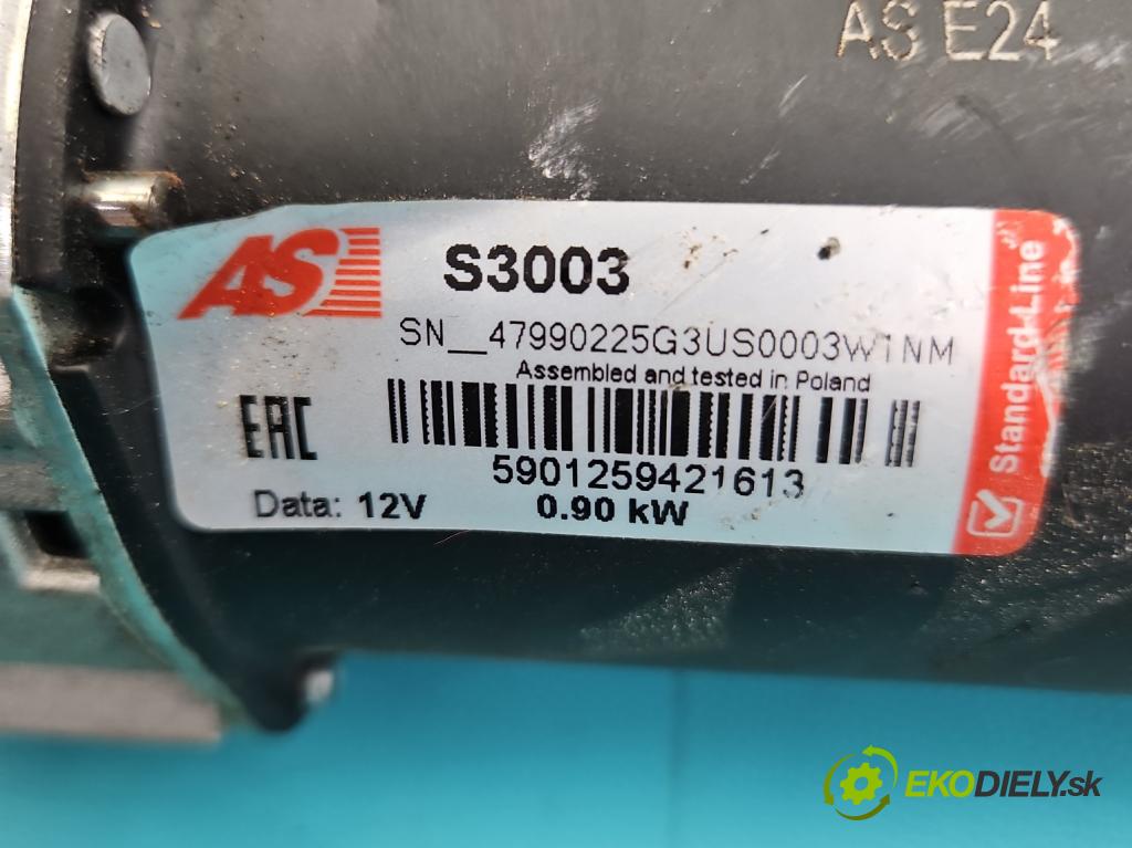 Opel Corsa C 2000-2006 1.2 16V 75 HP manual 55 kW 1199 cm3 5- štartér  (Štartér)
