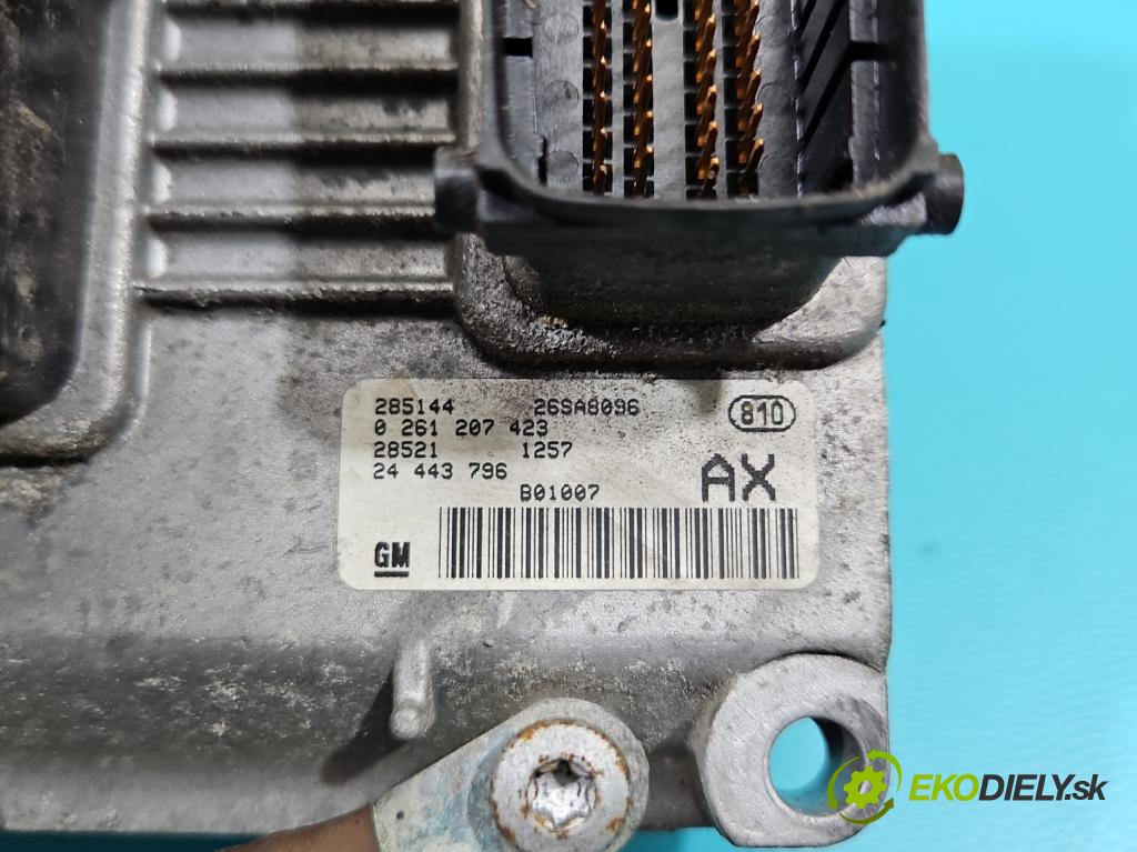 Opel Corsa C 2000-2006 1.2 16V 75 HP manual 55 kW 1199 cm3 5- riadiaca jednotka motora 0261207423
