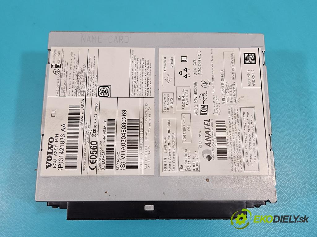 Volvo V40 II 2012-2019 2.0 D3 150 HP automatic 110 kW 1984 cm3 5- Radio originál 31421873AA