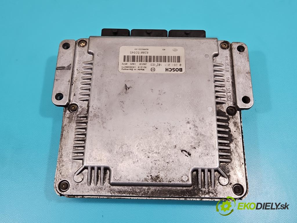 Renault Scenic I 1996-2003 1.9 dci 102 HP manual 75 kW 1870 cm3 5- riadiaca jednotka motora 0281011102