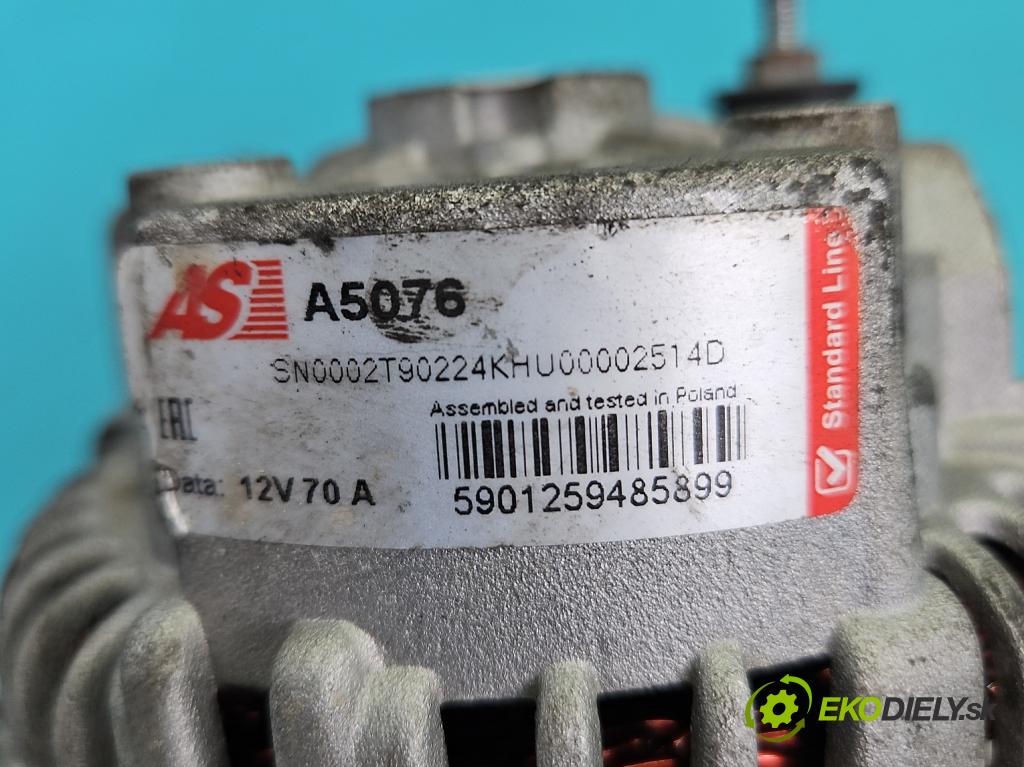 Honda Civic VII 2000-2006 1.4 16V 90 HP manual 66 kW 1396 cm3 5- Alternator  (Alternátor)