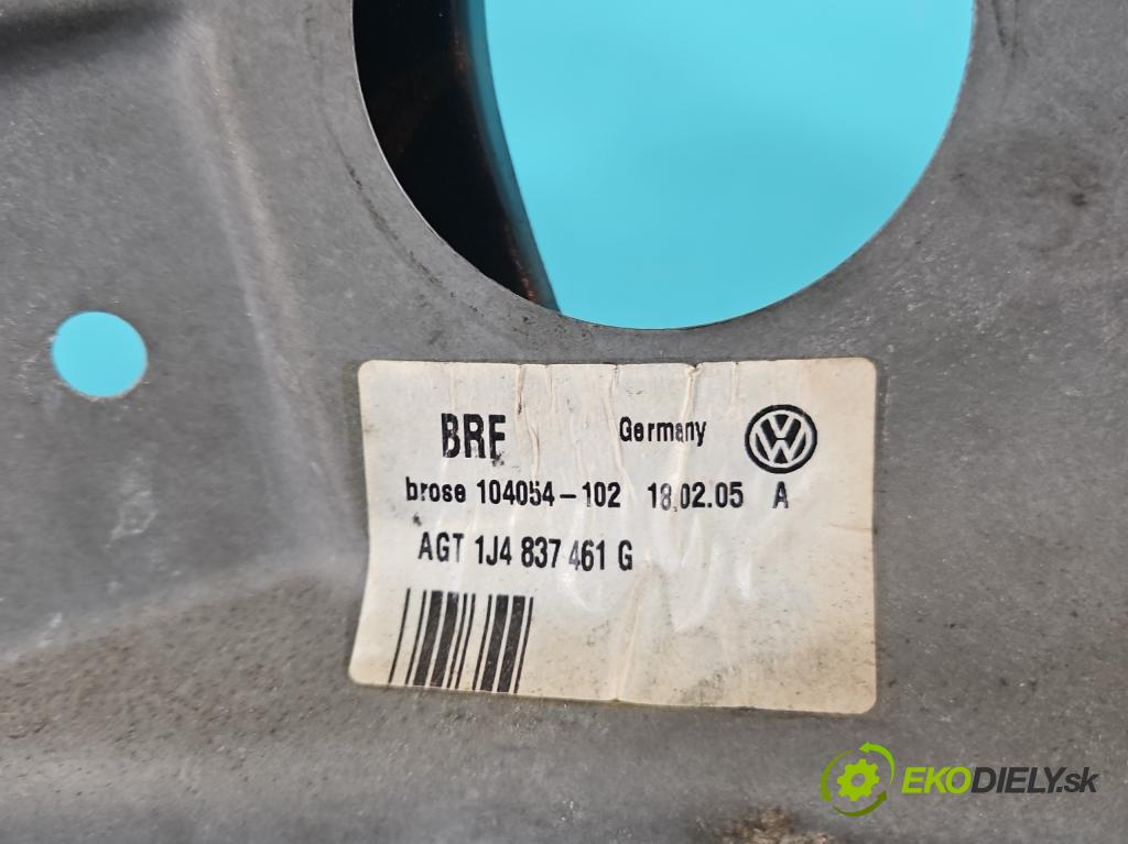 Vw Bora 1.9 tdi 90 hp manual 66 kW 1896 cm3 4- mechanismus stahování přední levý 1J4837461G