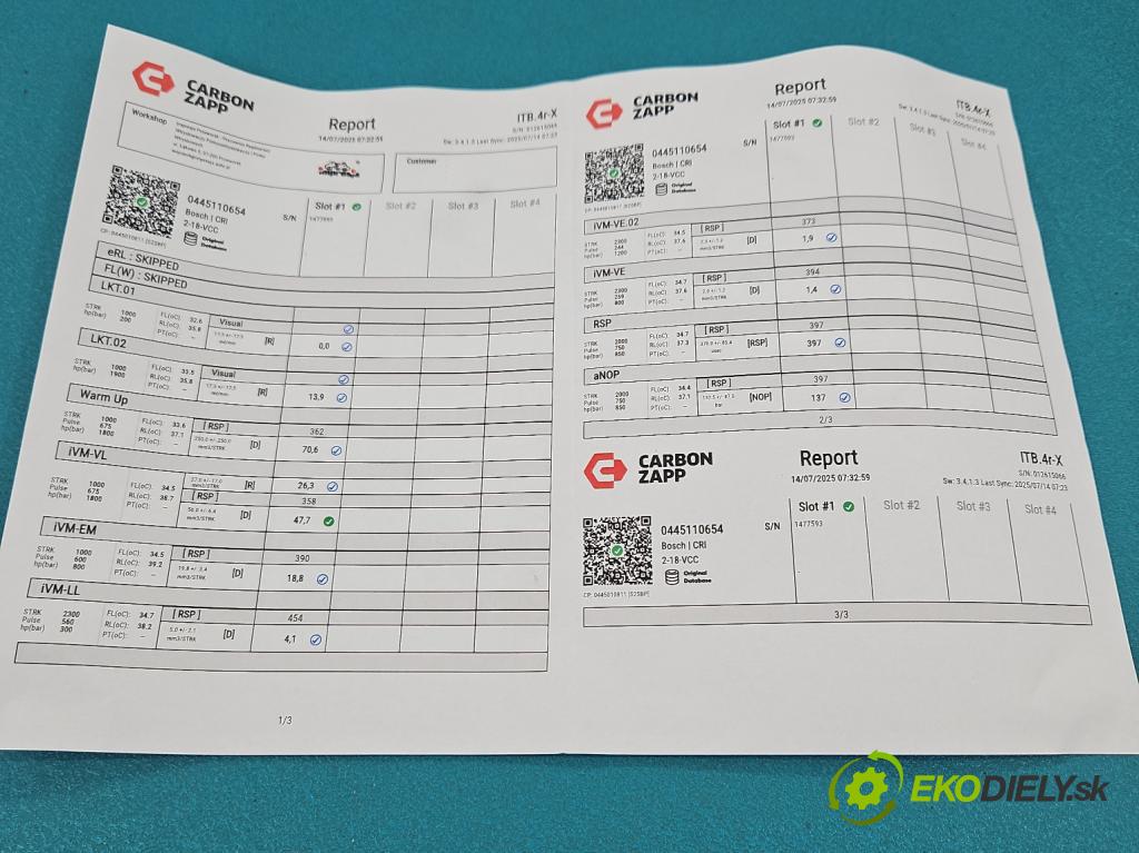 Land rover Discovery Sport 2014-2019 L550 2.0 Td 179KM automatic 132 kW 1999 cm3 5- vstrek 0445110654 (Vstrekovač paliva)