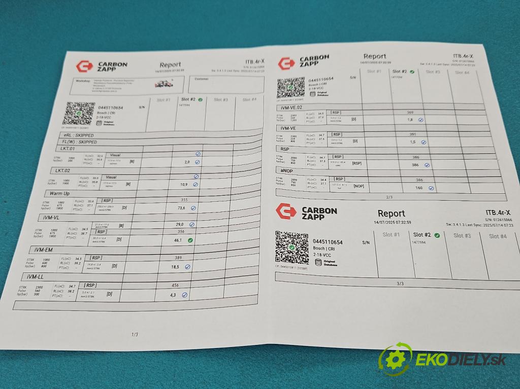 Land rover Discovery Sport 2014-2019 L550 2.0 Td 179KM automatic 132 kW 1999 cm3 5- vstrek 0445110654 (Vstrekovač paliva)