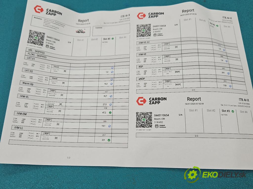 Land rover Discovery Sport 2014-2019 L550 2.0 Td 179KM automatic 132 kW 1999 cm3 5- vstrek 0445110654 (Vstrekovač paliva)