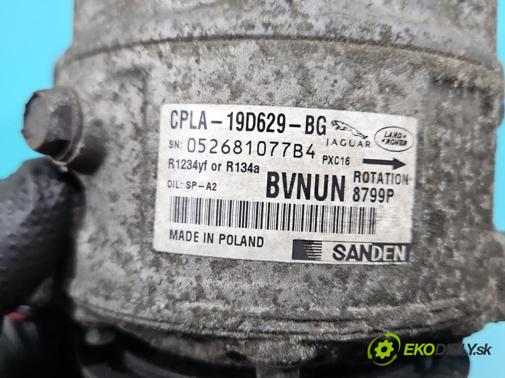 Land rover Discovery Sport 2014-2019 L550 2.0 Td 179KM automatic 132 kW 1999 cm3 5- Kompresor: klimatizácie CPLA-19D629-BG (Kompresor klimatizácie)