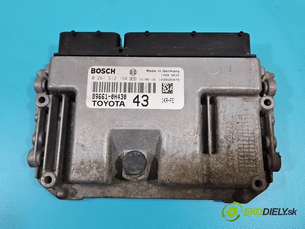 Toyota Aygo II 2014-2022 1.0 vvti 69KM manual 51 kW 998 cm3 5- riadiaca jednotka motora 0261S12194