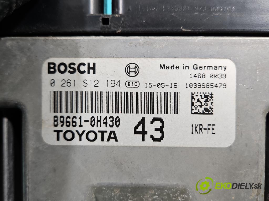 Toyota Aygo II 2014-2022 1.0 vvti 69KM manual 51 kW 998 cm3 5- riadiaca jednotka motora 0261S12194