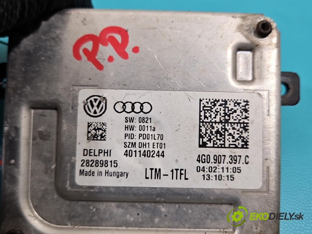 Audi A7 4G 2010-2018 4.0 V8 TFSI 420hp automatic 309 kW 3993 cm3 5- měnič xenon 4G0907397C (Měniče)