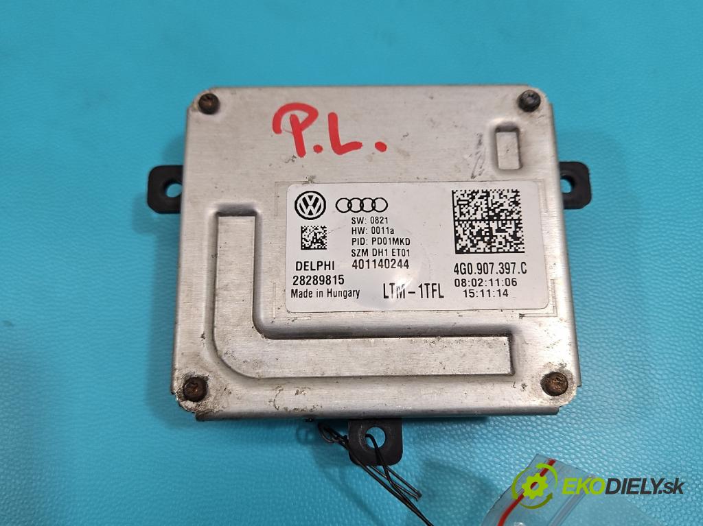 Audi A7 4G 2010-2018 4.0 V8 TFSI 420hp automatic 309 kW 3993 cm3 5- měnič xenon 4G0907397C (Měniče)