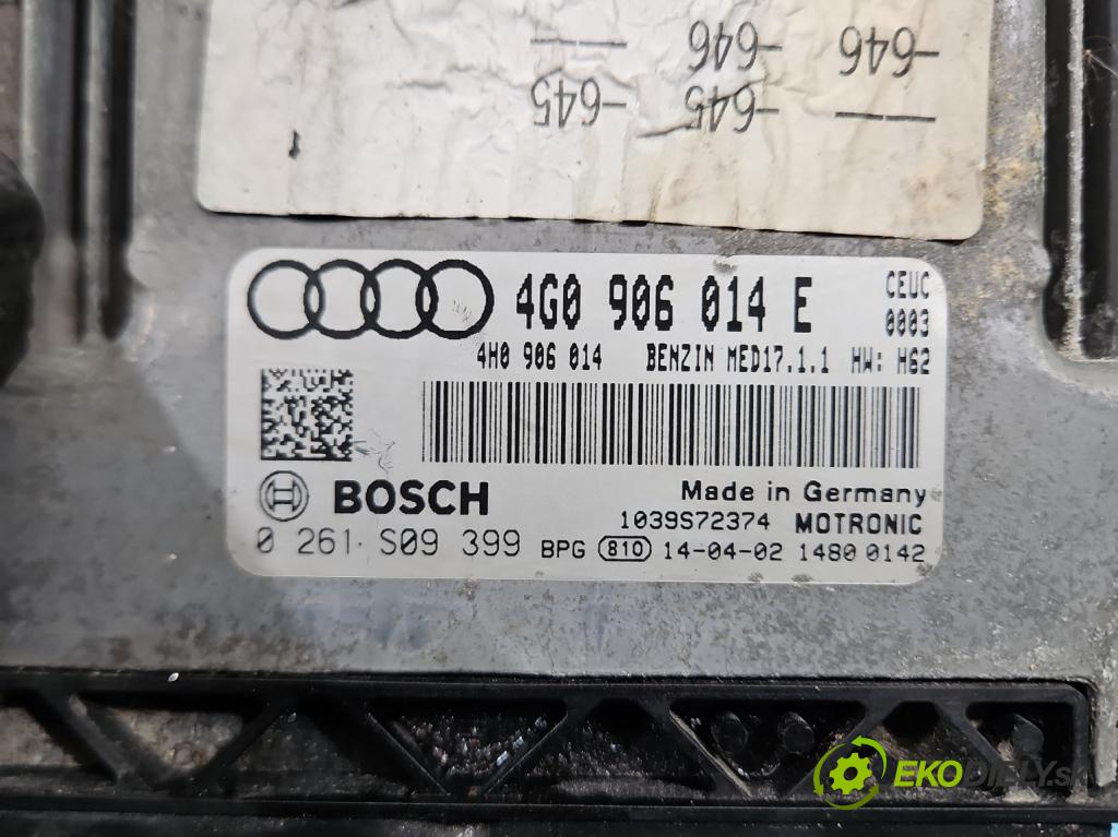 Audi A7 4G 2010-2018 4.0 V8 TFSI 420 hp automatic 309 kW 3993 cm3 5- riadiaca jednotka motora 4G0906014E