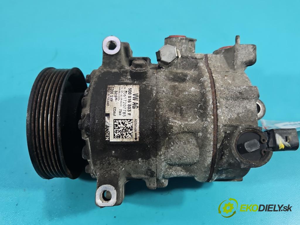 Skoda Fabia III 2014- 2021 1.0 TSI 95 HP manual 70 kW 999 cm3 5- Kompresor: klimatizácie 5Q0816803F (Kompresor klimatizácie)