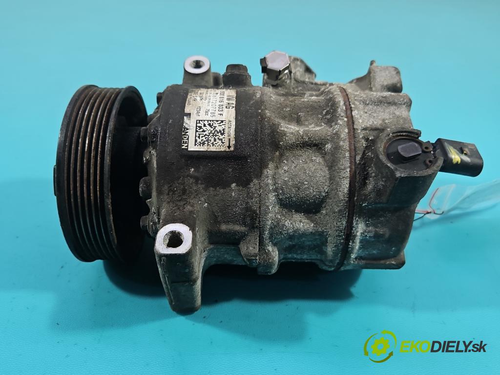 Skoda Fabia III 2014- 2021 1.0 TSI 95 HP manual 70 kW 999 cm3 5- Kompresor: klimatizácie 5Q0816803F (Kompresor klimatizácie)