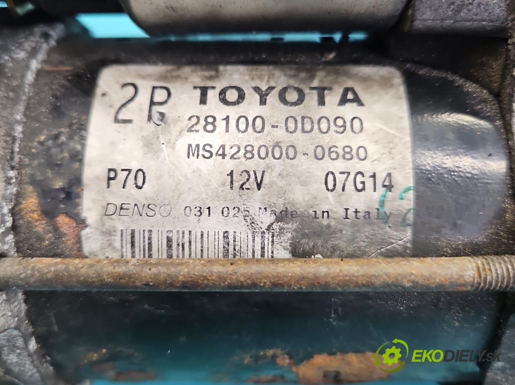 Toyota Avensis II T25 2003-2008 1.8 16V 129 HP manual 95 kW 1794 cm3 5- štartér 28100-0D090 (Štartér)