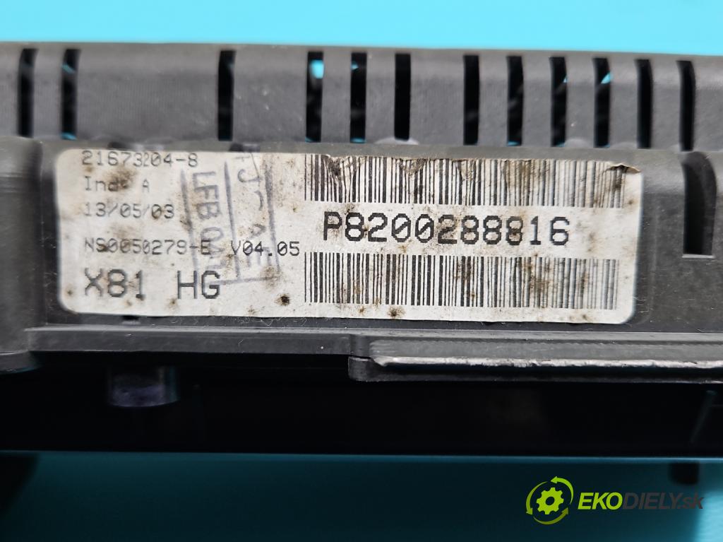 Renault Espace IV 2003-2014 1.9 dci 120 HP manual 88 kW 1870 cm3 5- prístrojovka/ budíky P8200288816 (Prístrojová doska)
