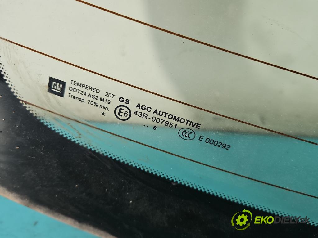 Opel Astra IV 2009-2015 1.4 T 140 hp manual 103 kW 1364 cm3 5- sklo zadní  (Okna zadní)