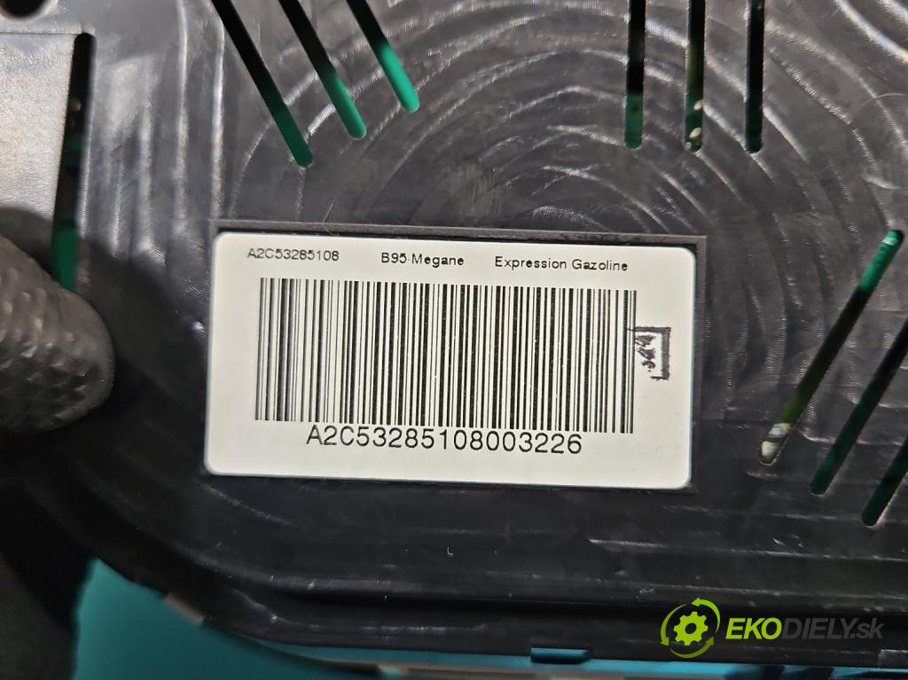 Renault Megane III 2008-2016 1.6 16V 101 HP manual 74 kW 1598 cm3 5- prístrojovka/ budíky 248100998R (Prístrojová doska)