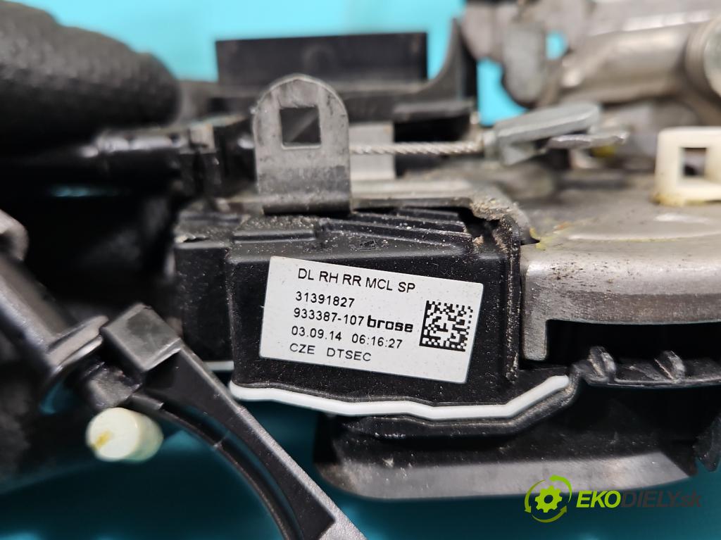 Volvo V40 II 2012-2019 2.0 D3 150 hp automatic 110 kW 1984 cm3 5- zámek zadní pravý 31391827