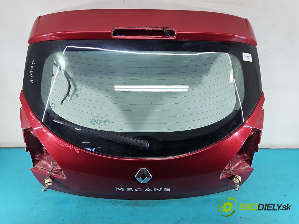 Renault Megane III 2008-2016 1.6 16V 101 hp manual 74 kW 1598 cm3 5- zadní kufrové dveře  (Zadní kapota (kufr))