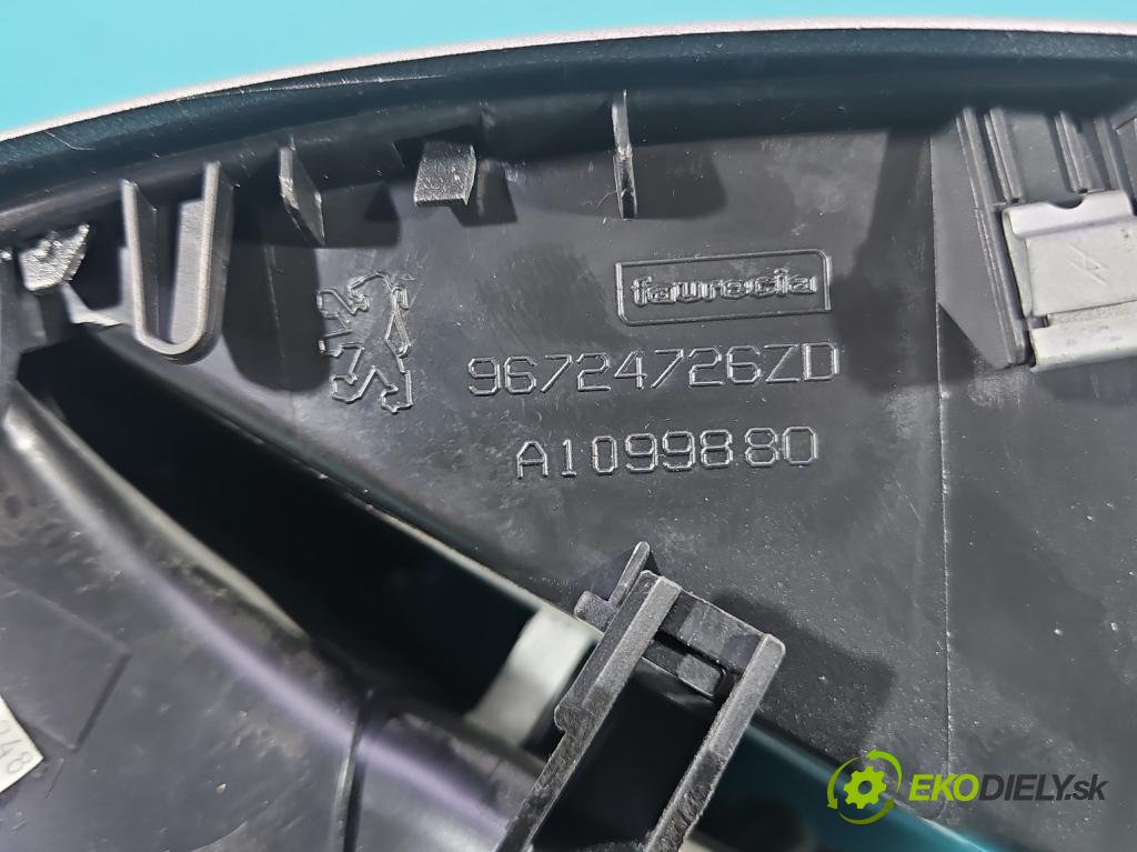 Peugeot 207 1.4 8V 73 hp manual 54 kW 1360 cm3 5- Mřížka: topení medián: 96724726ZD (Mřížka topení)