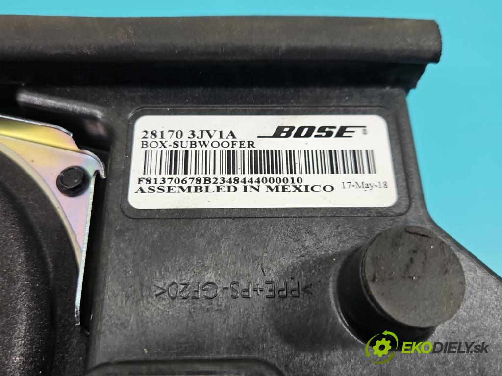 Infiniti QX60 2012- 3.5 V6 265KM automatic 195 kW 3498 cm3 5- Subwoofer: 281703JV1A (Audio zariadenie)
