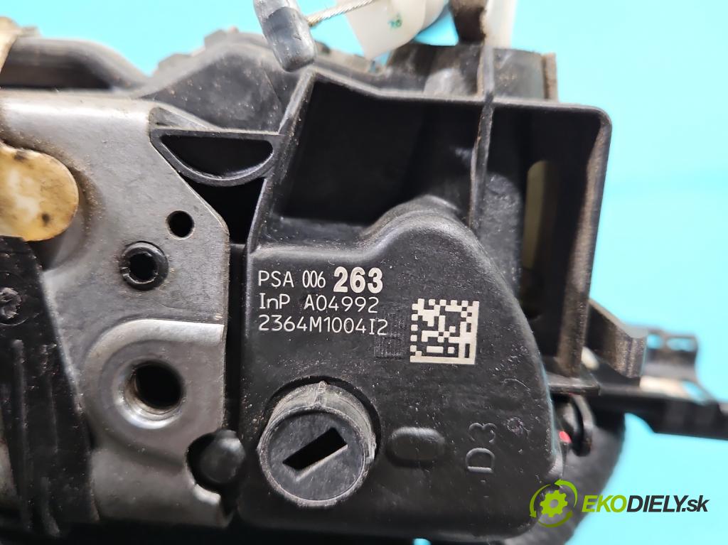 Peugeot 508 I 2010-2018 2.0 hdi 163 hp manual 120 kW 1997 cm3 5- zámek zadní pravý 006263
