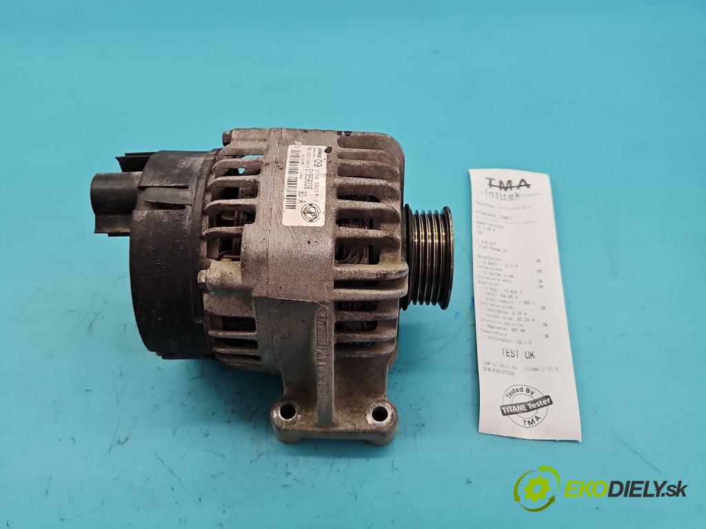 Fiat Panda II 2003-2012 1.2 8v 69KM manual 51 kW 1242 cm3 5- Alternator 51859038 (Alternátor)