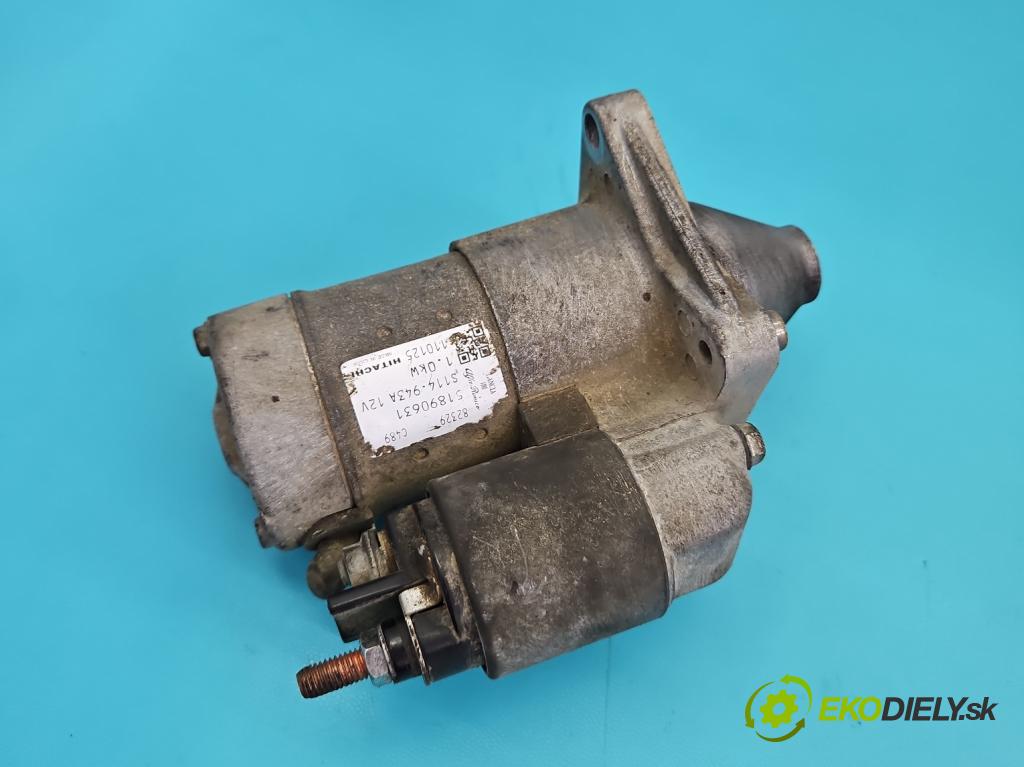 Fiat Panda II 2003-2012 1.2 8v 69KM manual 51 kW 1242 cm3 5- startér: 51890631 (Startér)