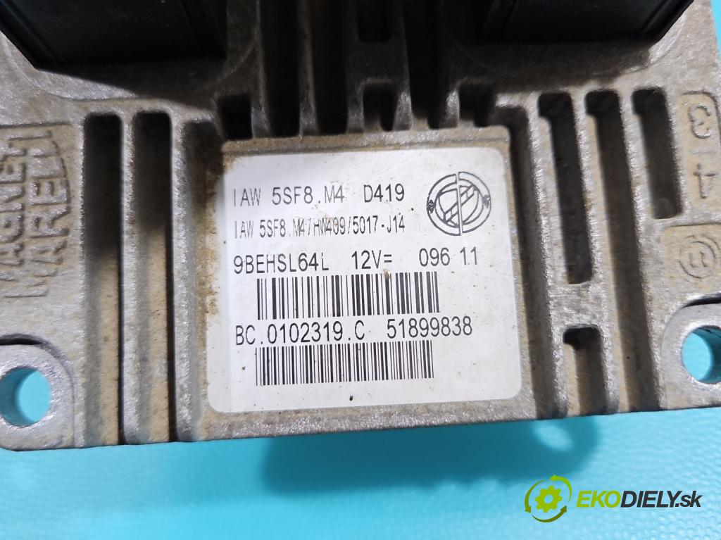 Fiat Panda II 2003-2012 1.2 8v 69KM manual 51 kW 1242 cm3 5- riadiaca jednotka motora 51899838
