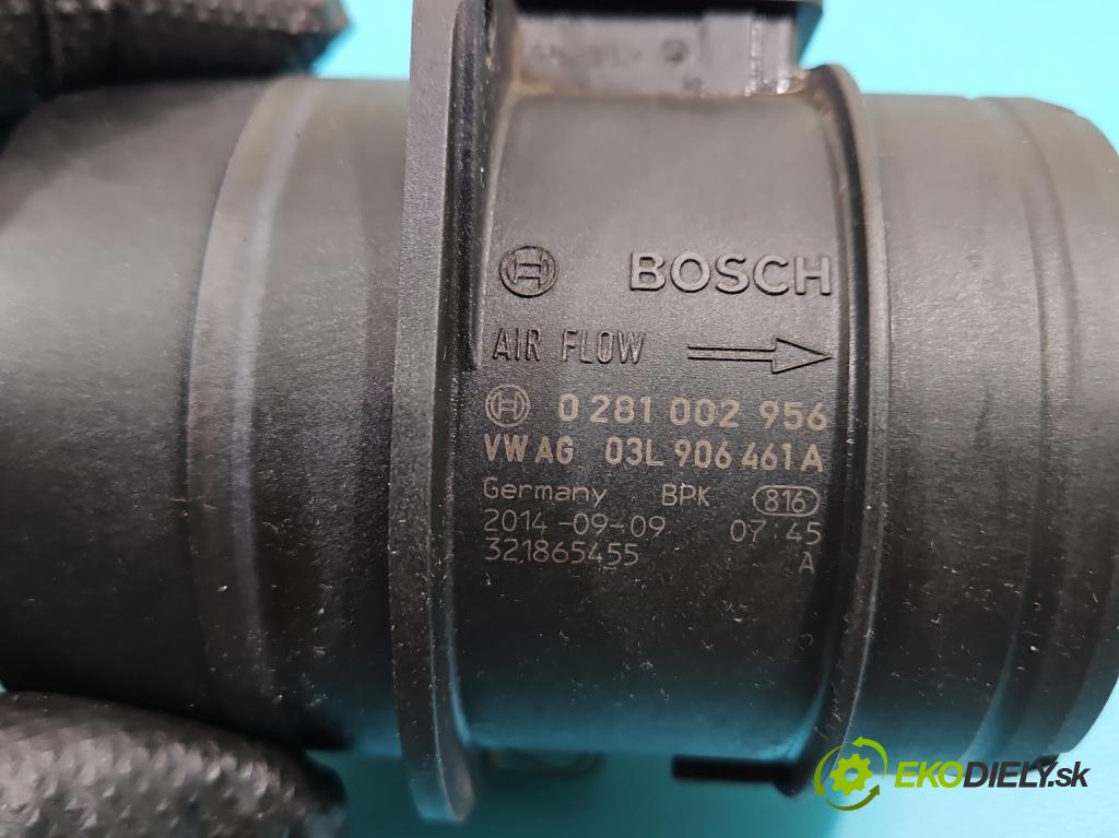 Skoda Superb II 2008-2015 2.0 tdi 140 HP manual 103 kW 1968 cm3 5- průtokoměr: 0281002956 (Váha vzduchu)