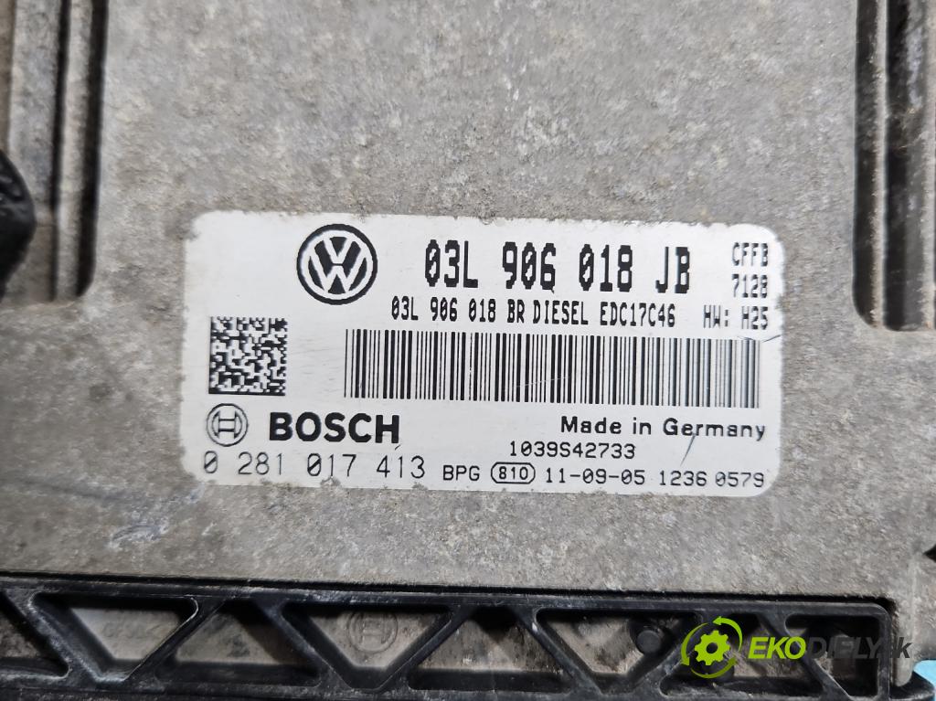 Skoda Superb II 2008-2015 2.0 tdi 140 HP manual 103 kW 1968 cm3 5- riadiaca jednotka motora 03L906018JB