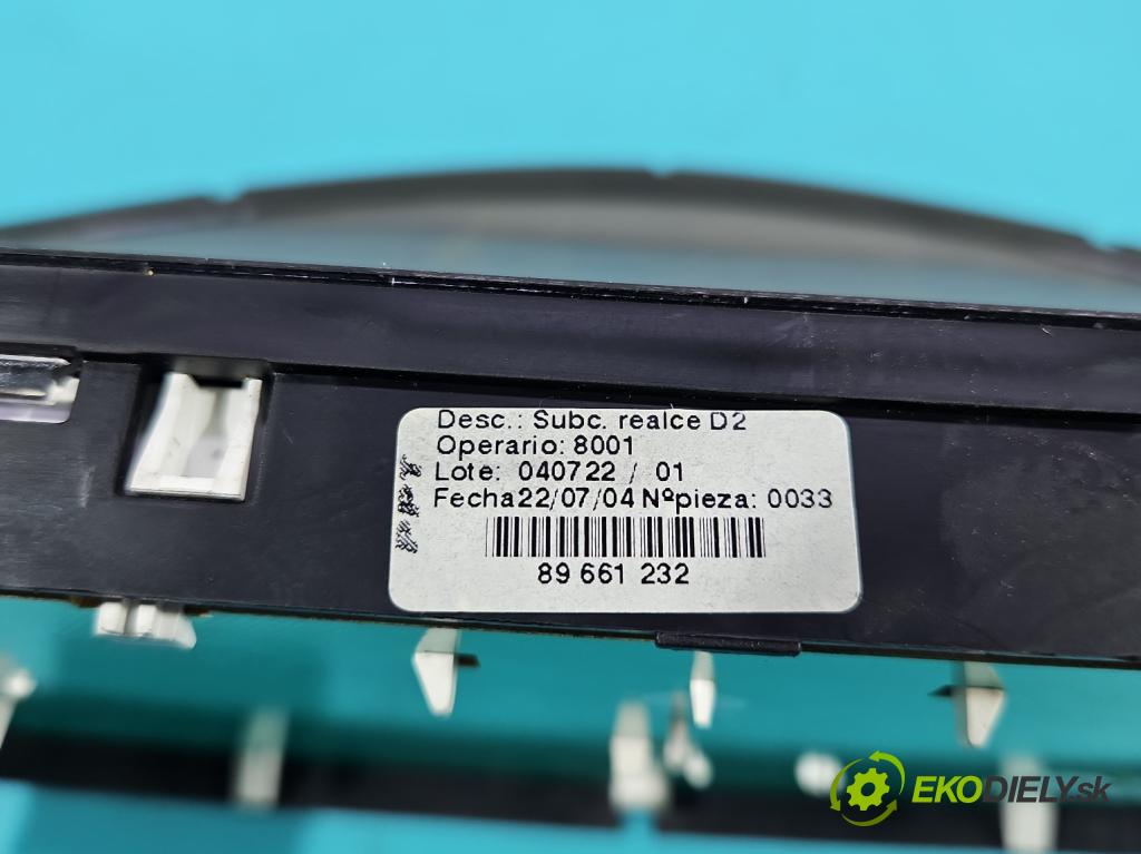 Peugeot 407 1,8.0 16V 116 HP manual 85 kW 1749 cm3 5- prístrojovka/ budíky 9646282680 (Prístrojová doska)