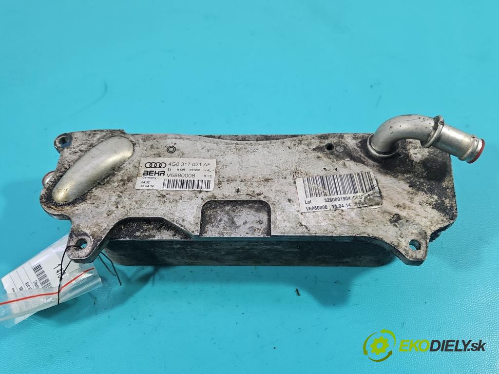 Audi A7 4G 2010-2018 4.0 V8 TFSI 420 hp automatic 309 kW 3993 cm3 5- chladič oleja: 4G0317021AF