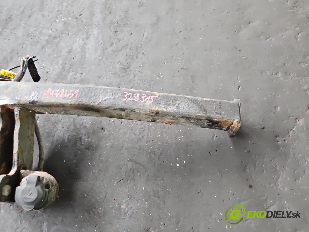 Renault Megane III 2008-2016 1.6 16V 101 hp manual 74 kW 1598 cm3 5- oko tažné  (Tažné zařízení)