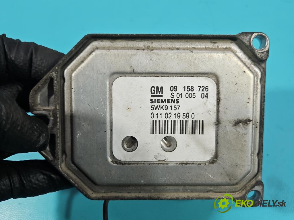 Opel Zafira A 1999-2005 1.8 16V 125 HP manual 92 kW 1796 cm3 5- riadiaca jednotka motora 09158726