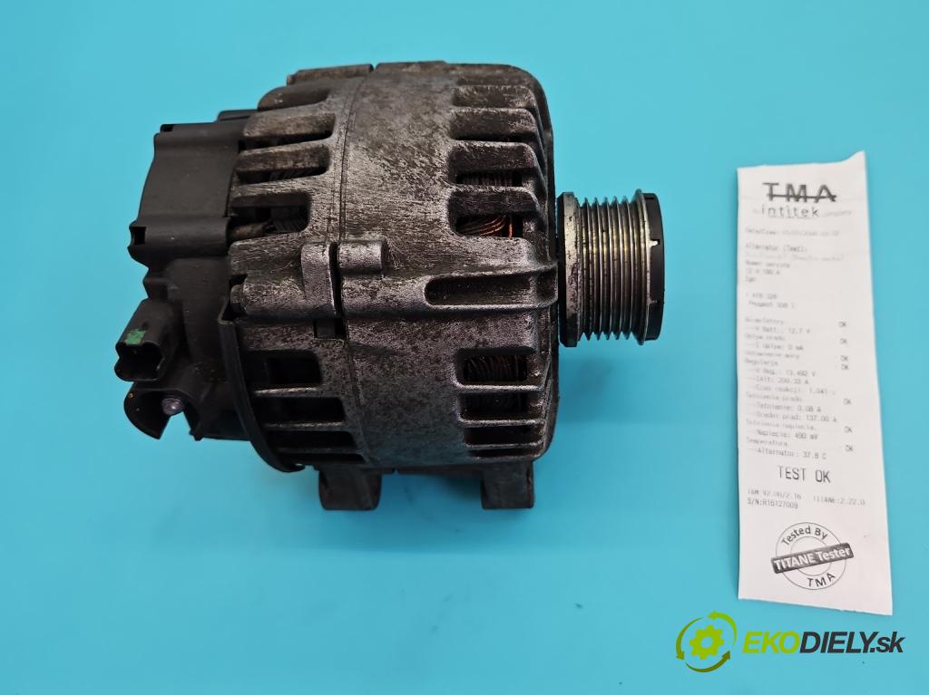 Peugeot 508 I 2010-2018 2.0 hdi 163 HP manual 120 kW 1997 cm3 5- Alternator 9803750980 (Alternátor)