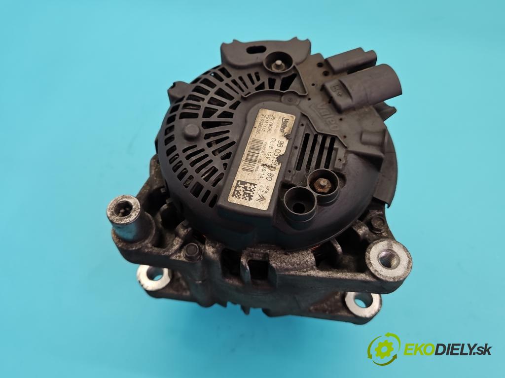 Peugeot 508 I 2010-2018 2.0 hdi 163 HP manual 120 kW 1997 cm3 5- Alternator 9803750980 (Alternátor)