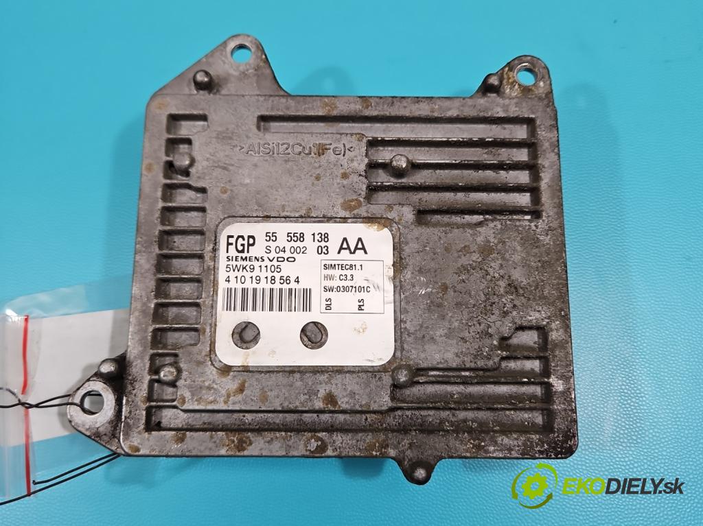 Opel Vectra C 2002-2008 2.2 16V 155 HP manual 114 kW 2198 cm3 5- riadiaca jednotka motora 55558138