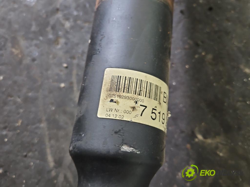 Bmw 3 E46 1998-2007 1.8 116 HP manual 85 kW 1796 cm3 4- Hřídel: zadné 7519293 (Kardaňový hriadeľ)