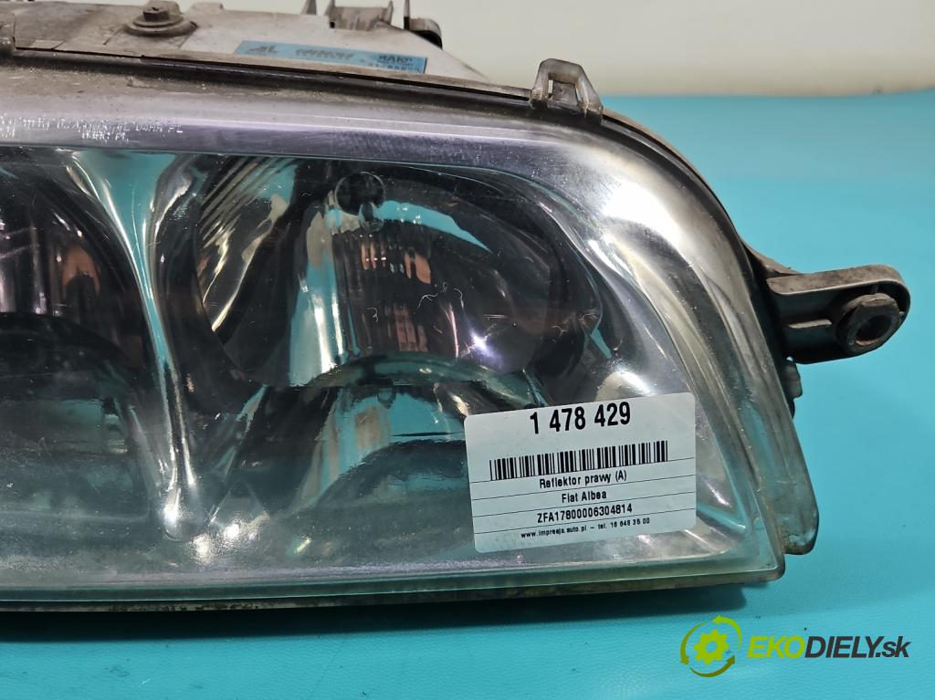 Fiat Albea 1.2 16V 80 hp manual 59 kW 1242 cm3 4- světlo pravý 46788058 (Pravé)