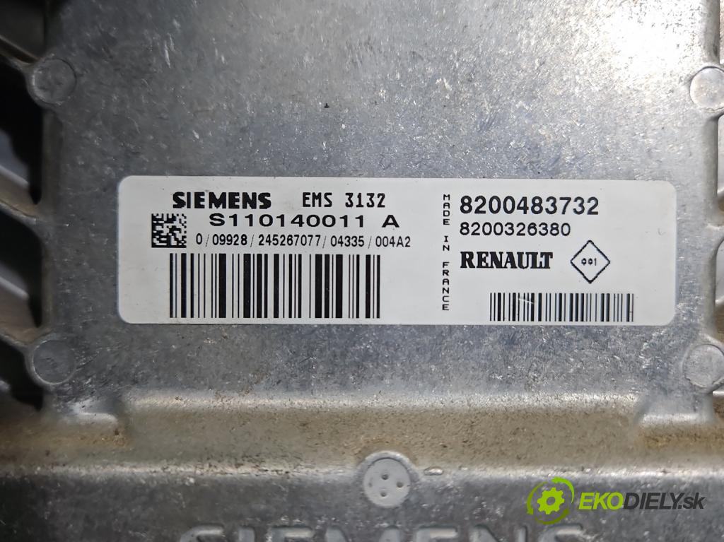 Dacia Logan I 2005-2014 1.6 8V 87 hp manual 64 kW 1598 cm3 4- řídící jednotka motoru S110140011A