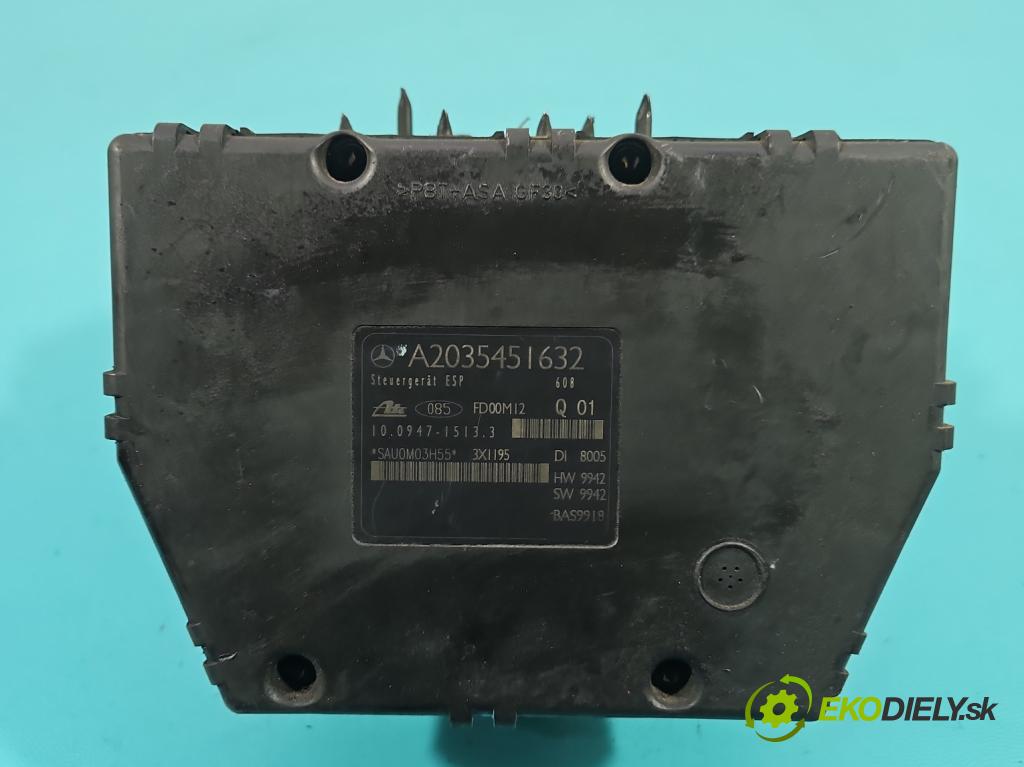 Mercedes C W203 2000-2007 2,2.0 CDI 116 hp manual 85 kW 2148 cm3 4- čerpadlo abs A2035451632 (Pumpa ABS)
