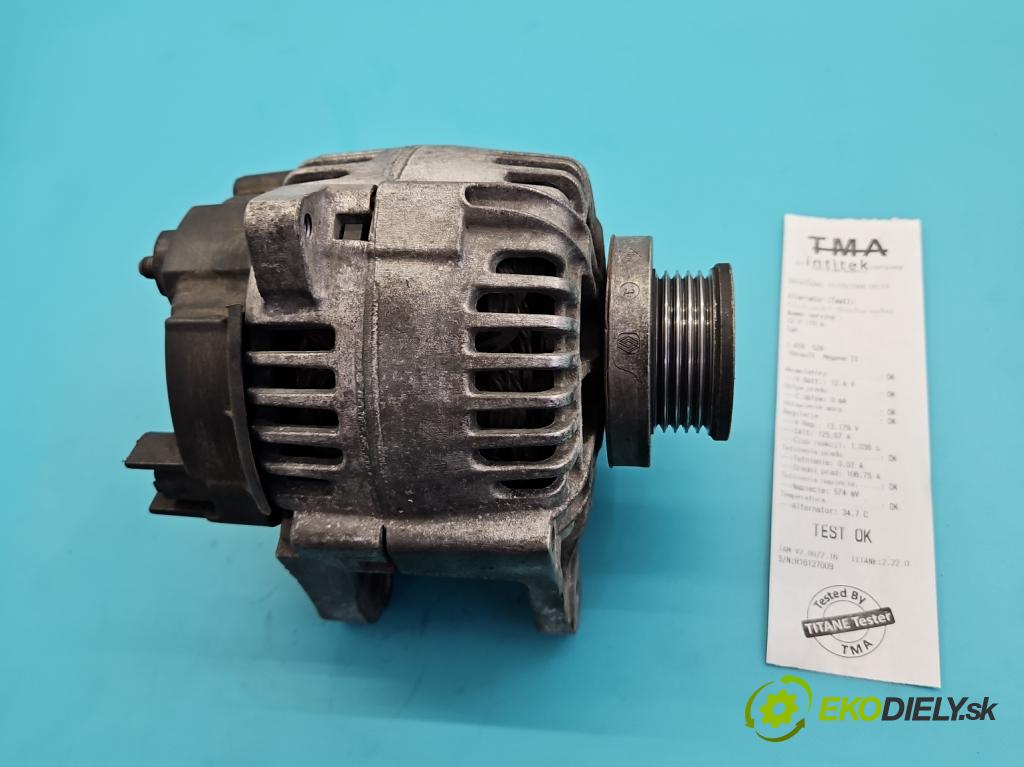 Renault Megane II 2003-2008 1.6 16V 113 HP manual 83 kW 1598 cm3 5- Alternator 8200100907 (Alternátor)
