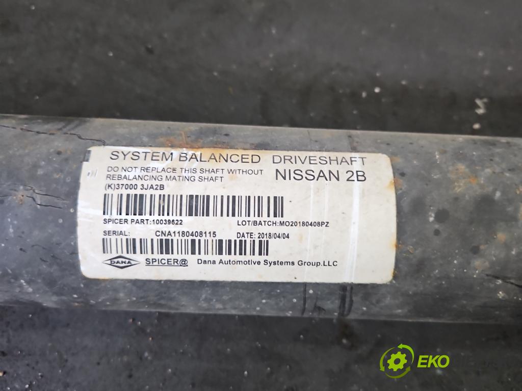 Infiniti QX60 2012- 3.5 V6 265KM automatic 195 kW 3498 cm3 5- Hřídel: zadné 370003JA2B (Kardaňový hriadeľ)