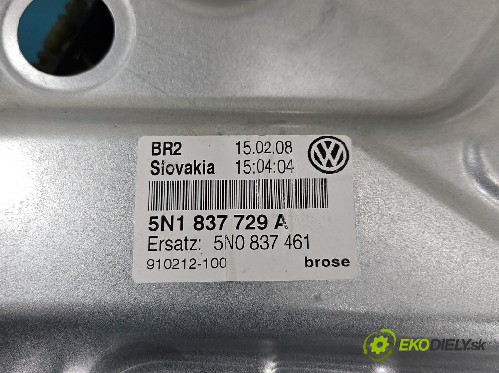 Vw Tiguan I 2007-2016 1.4 TSI 150 hp manual 110 kW 1390 cm3 5- mechanismus stahování přední levý 5N1837729A