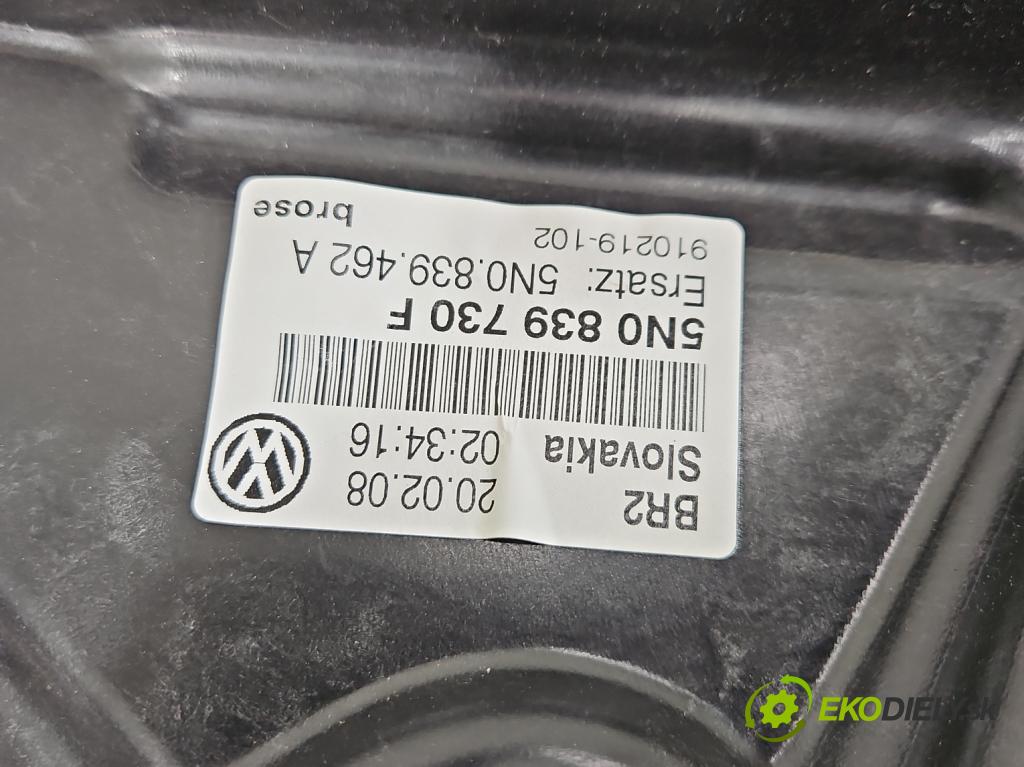 Vw Tiguan I 2007-2016 1.4 TSI 150 HP manual 110 kW 1390 cm3 5- mechanizmus okna zadné pravý 5N0839730F