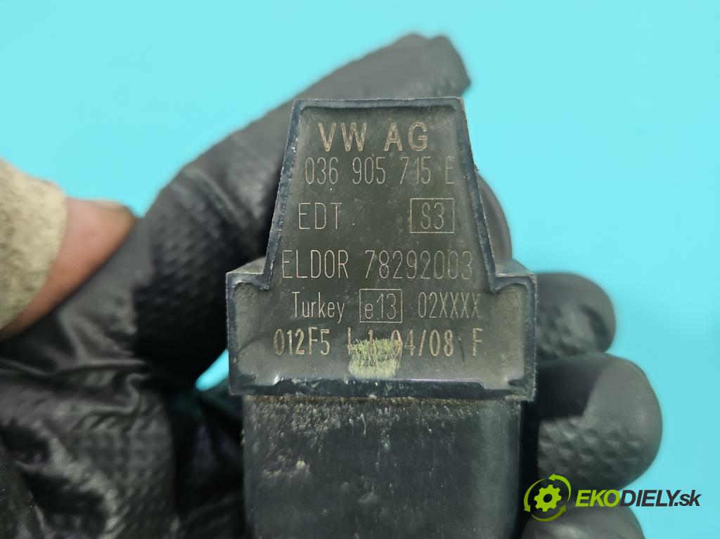 Vw Tiguan I 2007-2016 1.4 TSI 150 HP manual 110 kW 1390 cm3 5- cievka zapaľovacia 036905715E (Zapaľovacia cievka)