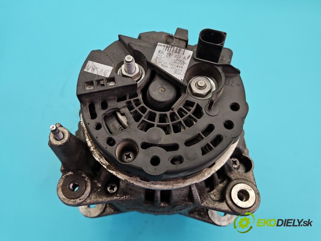 Vw Tiguan I 2007-2016 1.4 TSI 150 HP manual 110 kW 1390 cm3 5- Alternator 03C903023A (Alternátor)