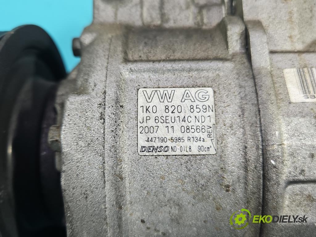 Vw Tiguan I 2007-2016 1.4 TSI 150 HP manual 110 kW 1390 cm3 5- Kompresor: klimatizácie 1K0820859N (Kompresor klimatizácie)