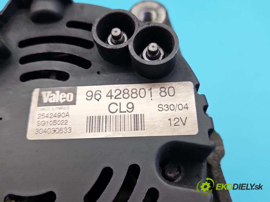 Peugeot 407 1,8.0 16V 116 HP manual 85 kW 1749 cm3 5- Alternator 9642880180 (Alternátor)